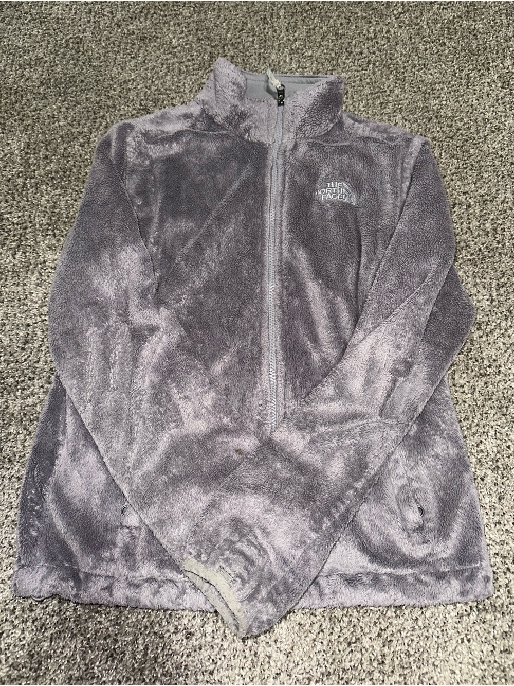 The North Face Plush Quarter-Zip Fleece Jacket - Light Lavender
